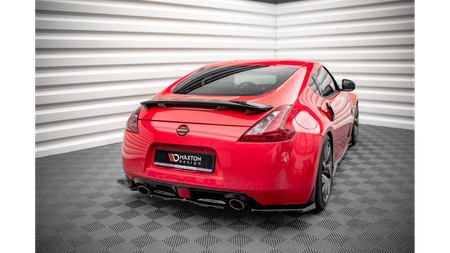 Splitter Nissan 370Z Tył Boczne v.2 Gloss Black