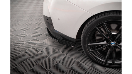 Splitter BMW 2 G42 M-Pack Rear Side Street Pro Black-Red + Gloss Flaps