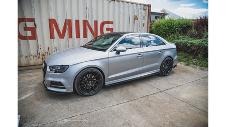 Diffuser Audi A3 8V Facelift S-Line Side Skirts v.2 Gloss Black