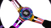 Steering wheel SLIDE 350mm offset:90mm Suede NeoChrome