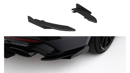 Splitter Audi RS5 F5 Sportback Tył Boczne Street Pro Black + Gloss Flaps