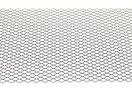 ALU mesh grill Diamond Black 120x40cm 12x7mm 