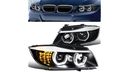 Lampy BMW 3 E90 E91 Przód Black