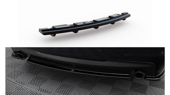 Splitter BMW 5 F11 M-Pack Rear Central 2 single exhaust ends Gloss Black