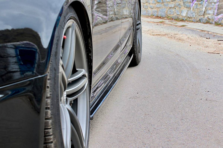 Dokładki Progów Audi RS6 C6 - Gloss Black