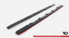 Diffuser Subaru WRX STI Side Skirts v.2 Gloss Black + Red