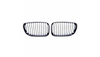 Grill BMW 1 E81 E82 E87 E88 Facelift pojedyncze żeberka Matt Black