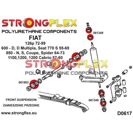 Front wishbone - inner bush SPORT