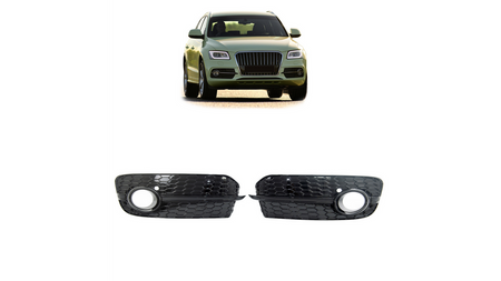 Ramka halogenów Audi Q5 8R Facelift Gloss Black