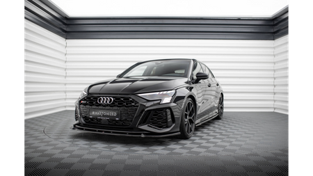 Splitter Audi RS3 8Y Front v.1 Gloss Black