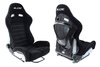 Racing seat SLIDE X3 suede Black L