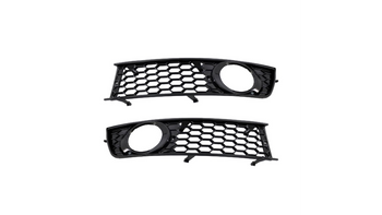 Fog Light Covers Audi A4 B6 Gloss Black