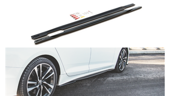 Diffuser Audi A5 F5 Facelift S-Line Side Skirts Gloss Black