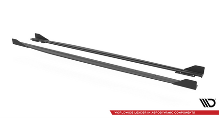 Dokładka Audi RS3 8Y Progi Street Pro Black + Gloss Flaps