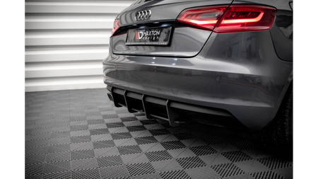 Diffuser Audi A3 8V Rear Street Pro Black