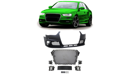 Bumper Audi A4 B8 Facelift Front PDC