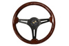 Steering wheel 350mm Wood Black