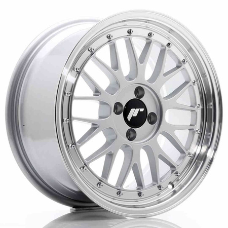 JR Wheels JR23 17x8 ET35 4x100 Hyper Silver w/Machined Lip