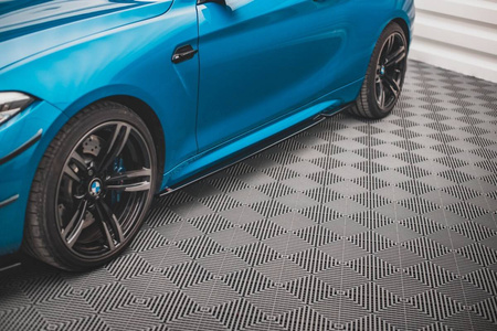 Side Skirts Diffusers V.2 BMW M2 F87 - Gloss Black