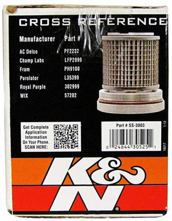 K&N Oil Filter SS-3003