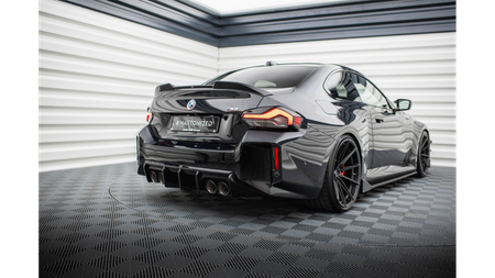 Dokładka BMW 2 G87 M-Pack Zderzak Tył v.1 Gloss Black