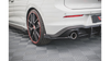 Splitter Volkswagen Golf 8 GTI GTE Rear Side Racing Durability Black + Gloss Flaps