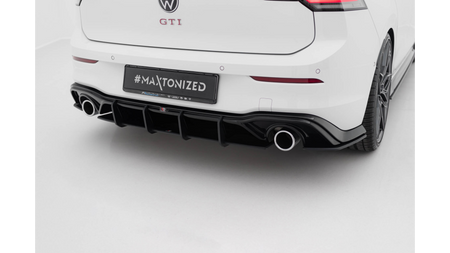 Diffuser Volkswagen Golf GTI Mk8 Rear Street Pro Black-Red v.3