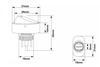 Switch Oval ON-OFF 3PIN White