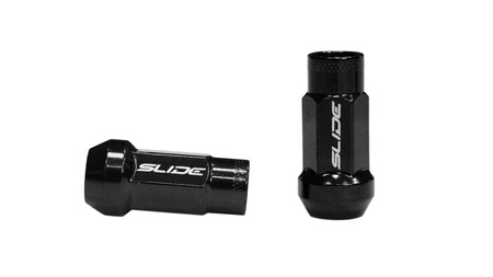 Forged wheel lug nuts SLIDE JDM Steel M12x1.5 Black ​