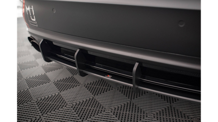 Diffuser Audi S8 D4 Rear Street Pro Red