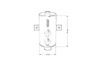 Oil catch tank 0.75L TurboWorks Black