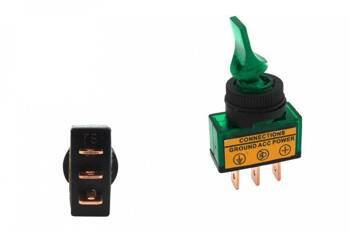 Switch Toggle Led Green