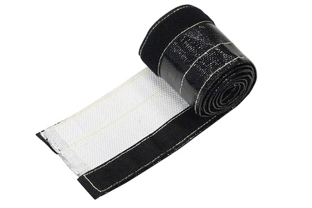 TurboWorks Heat resistance hose cover 10mm x 1m Black