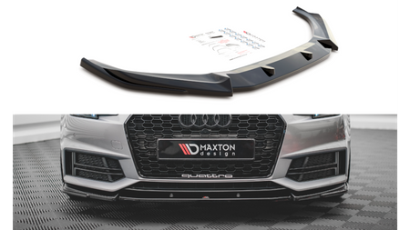 Splitter Audi A4 B9 S-Line przód v.3 Gloss Black