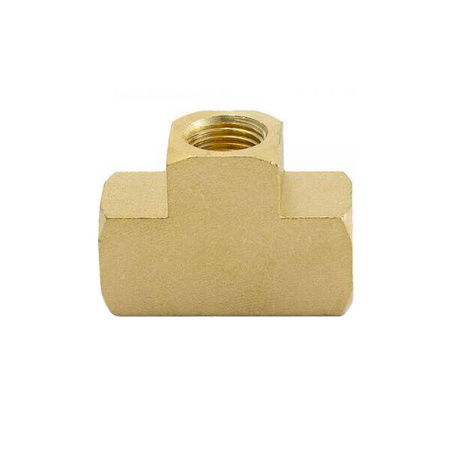 Flare tee 1/8" NPT Brass