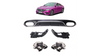 Diffuser Mercedes-Benz E C238 A238 Rear with Pipes chrome