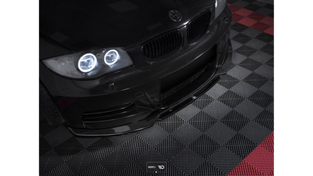 FRONT SPLITTER V.1 for BMW 1 E82 FACELIFT M-PACK Gloss Black