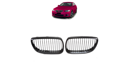 Grill BMW 3 E92 E93 pojedyncze żeberka Gloss Black