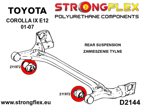 Rear beam mounting bush SPORT