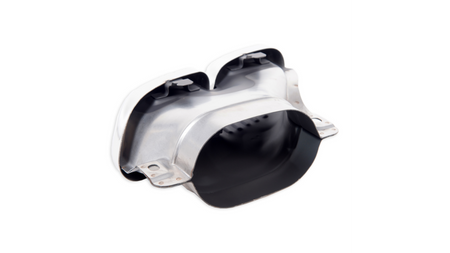 Exhaust Tail Pipes Chrome suitable for MERCEDES C-Class (W205) Sedan (S205) T-Model (A205) Convertible (C205) Coupe Facelift 2019-2021