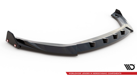 Splitter Hyundai Kona N Mk1 Front Gloss Black v.2 + Flaps