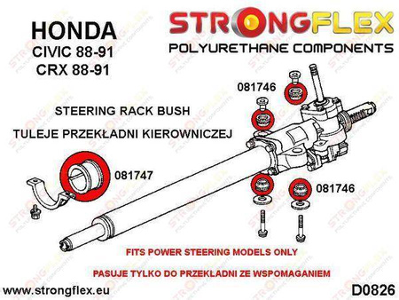 Steering rack mount bush kit SPORT