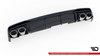 Diffuser Audi A6 C8 S-Line Rear Valance + Exhaust Ends Imitation Chrome