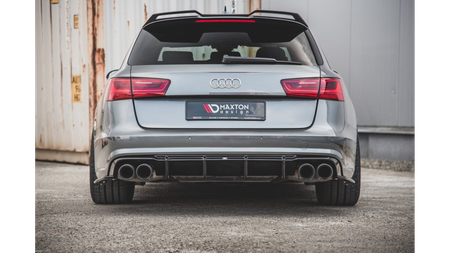 Dokładka Audi A6 C7 Facelift S-Line Zderzak Tył Gloss Black