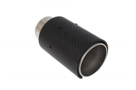 Exhaust Tip 89mm wejście 65mm Carbon Matte