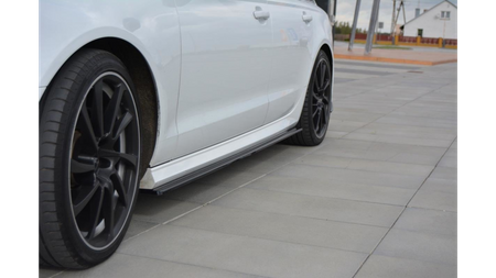 Diffuser Audi A6 C7 S-Line Side Skirts Gloss Black