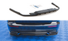 Splitter Volvo S60 III R-Design Rear Central with Diffuser Gloss Black