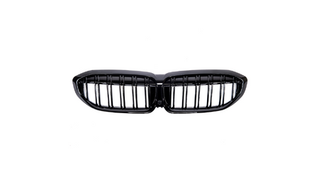 Grill BMW 3 G20 G21 podwójne żeberka Gloss Black