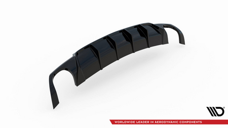 Diffuser Volkswagen Scirocco III R Rear Valance v.2 Gloss Black