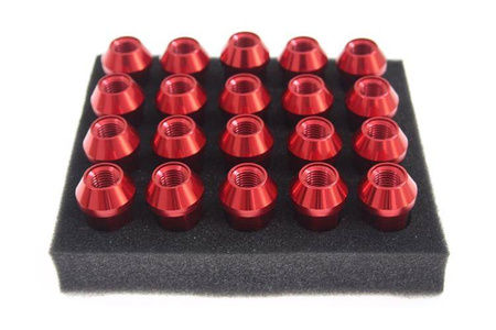 Wheel lug nuts JBR 50mm M12 x1,5 Red